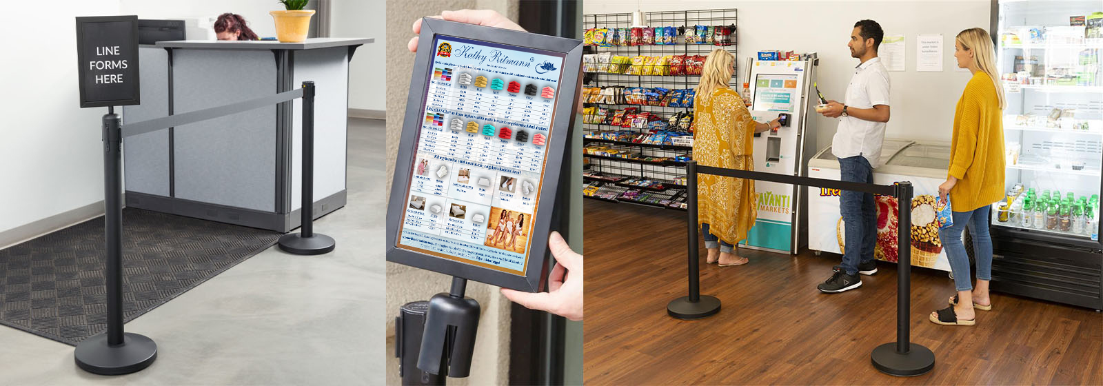 Kordonoszlop információs tábla